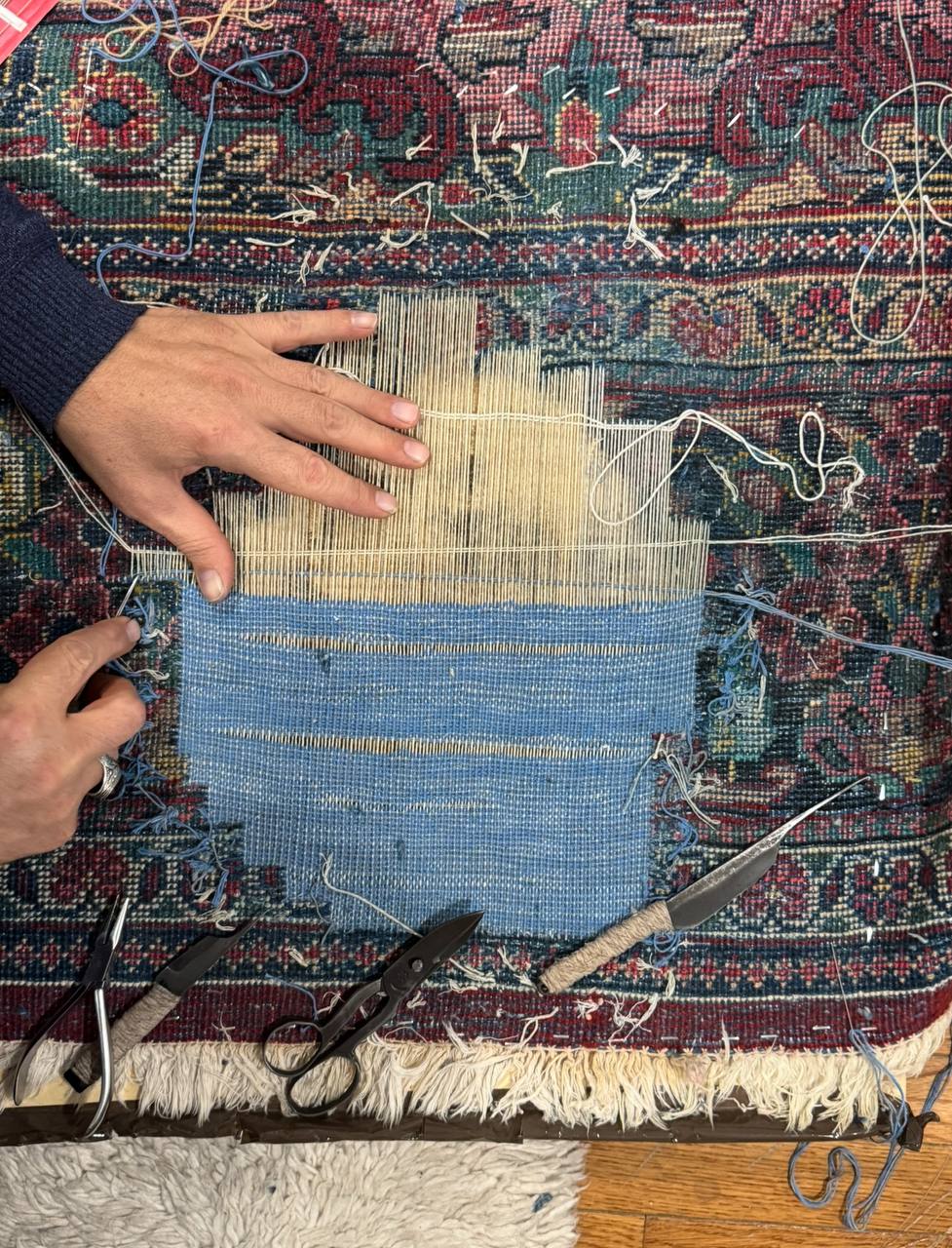 Restoration of Mahal Carpet