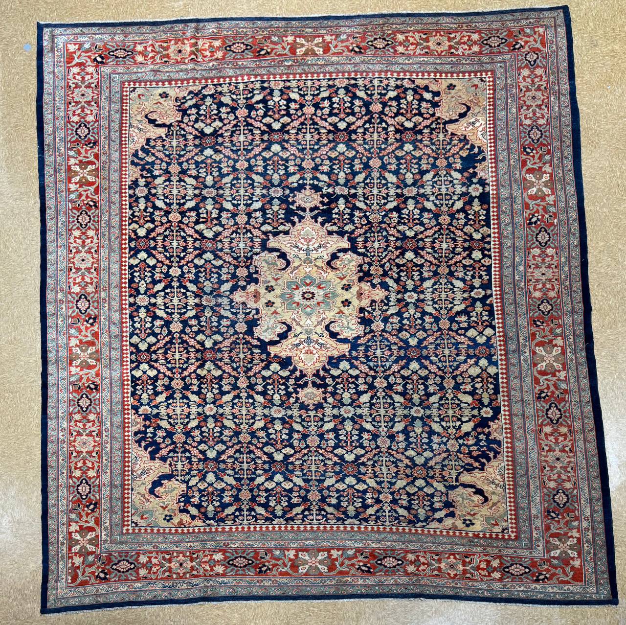 Antique Sultanabad Ziegler Rug