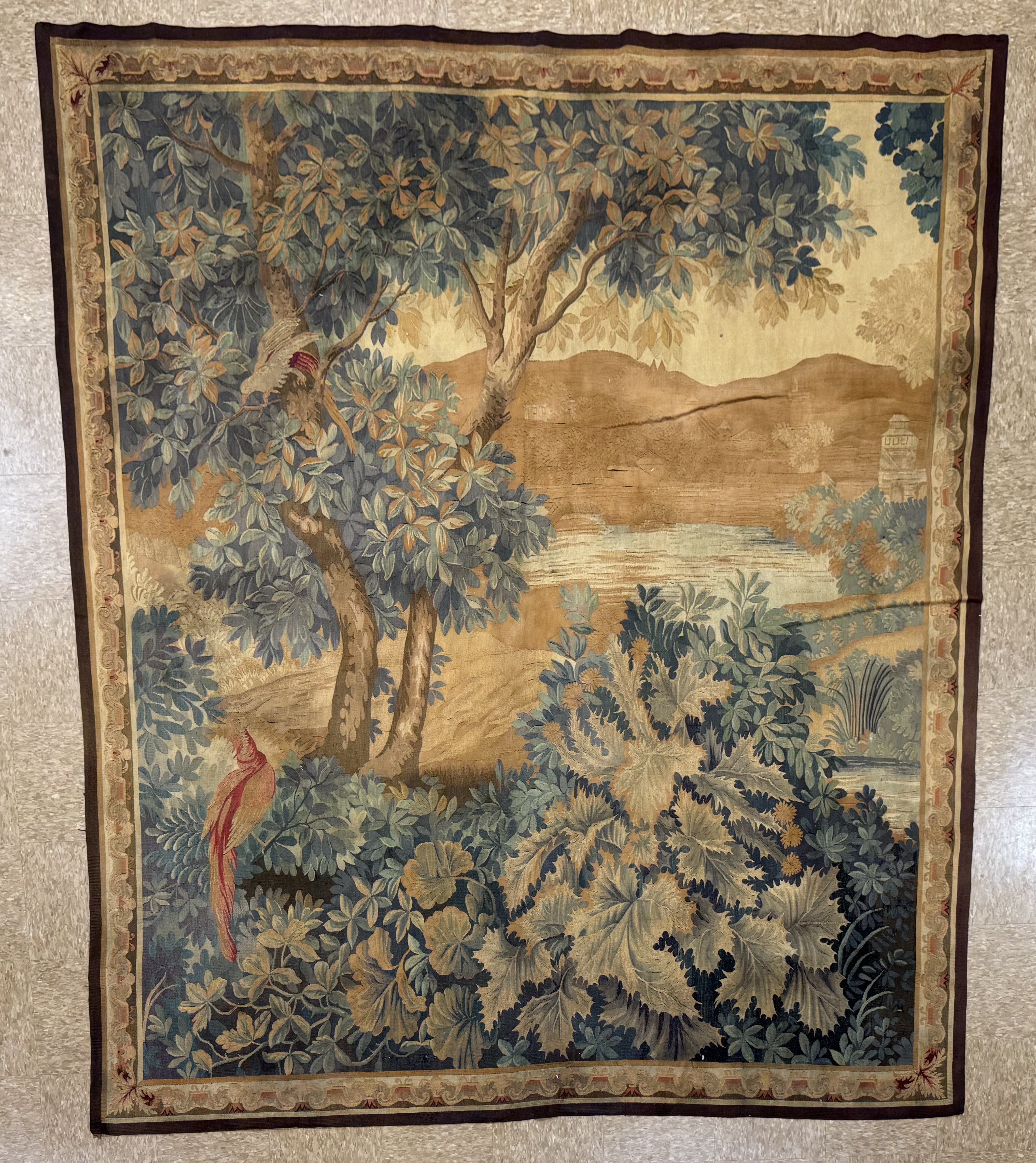 Antique French Tapestry Wall Hanging