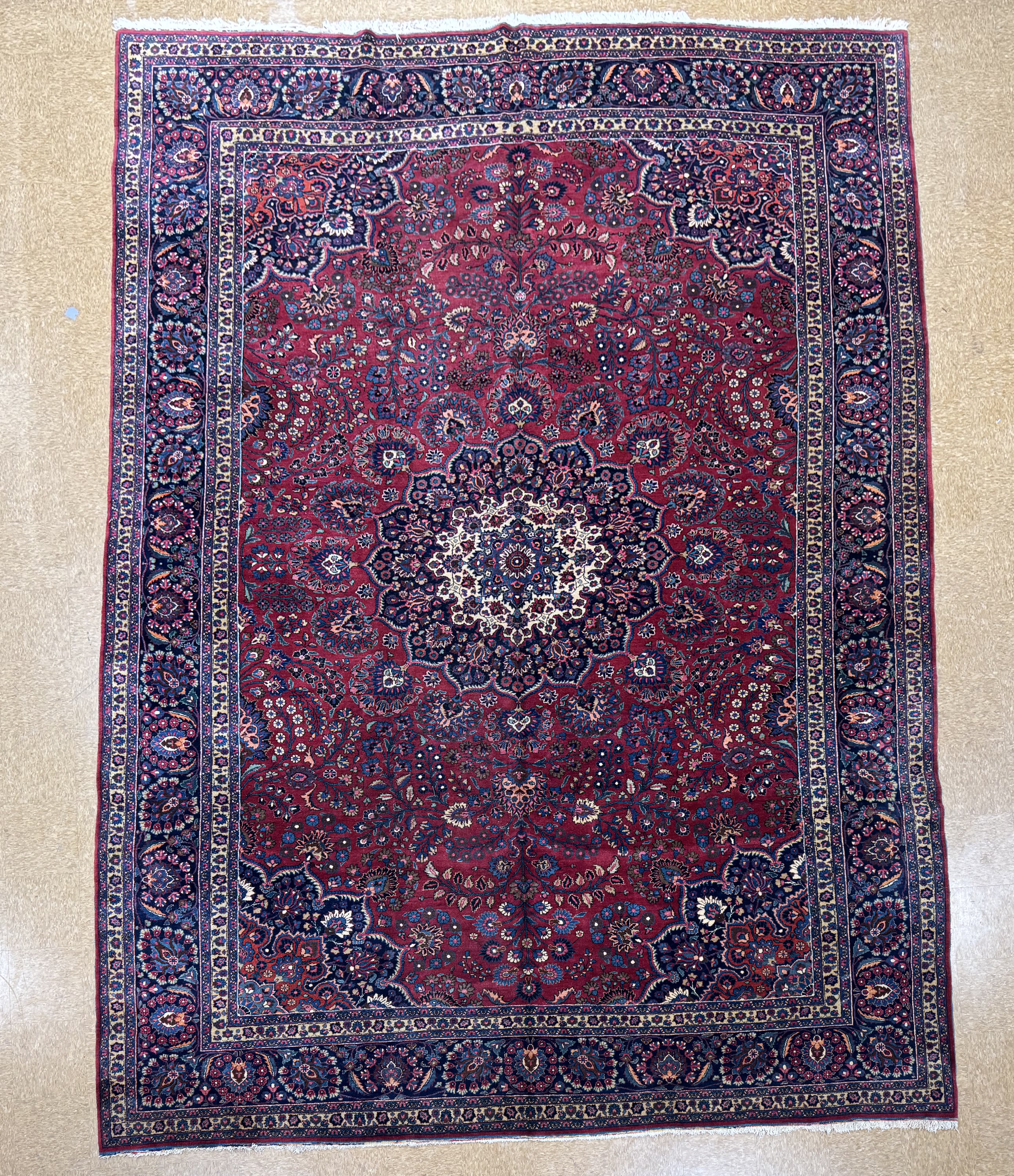 Oversized Antique Mashad Rug
