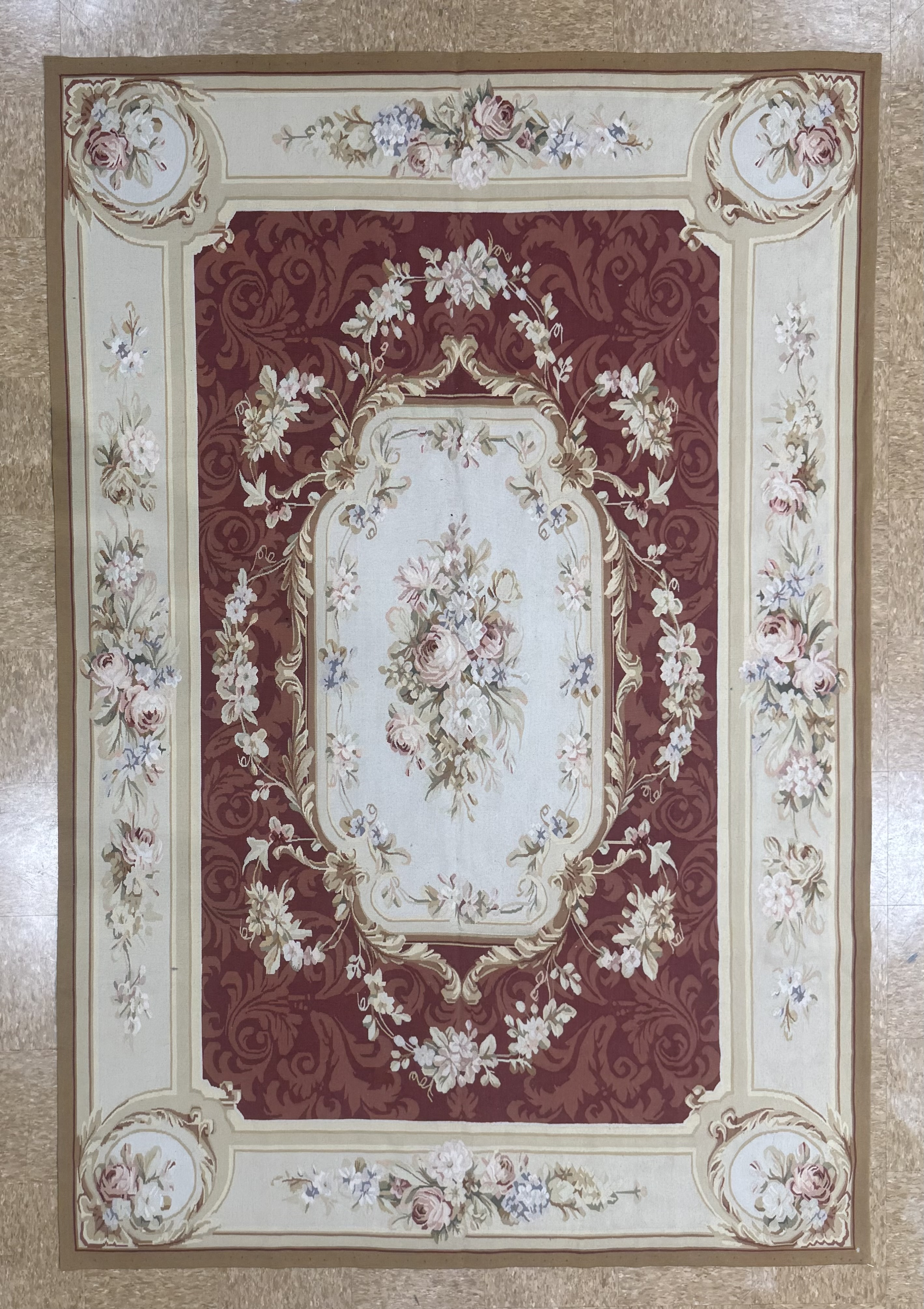Vintage Aubusson Style Rug