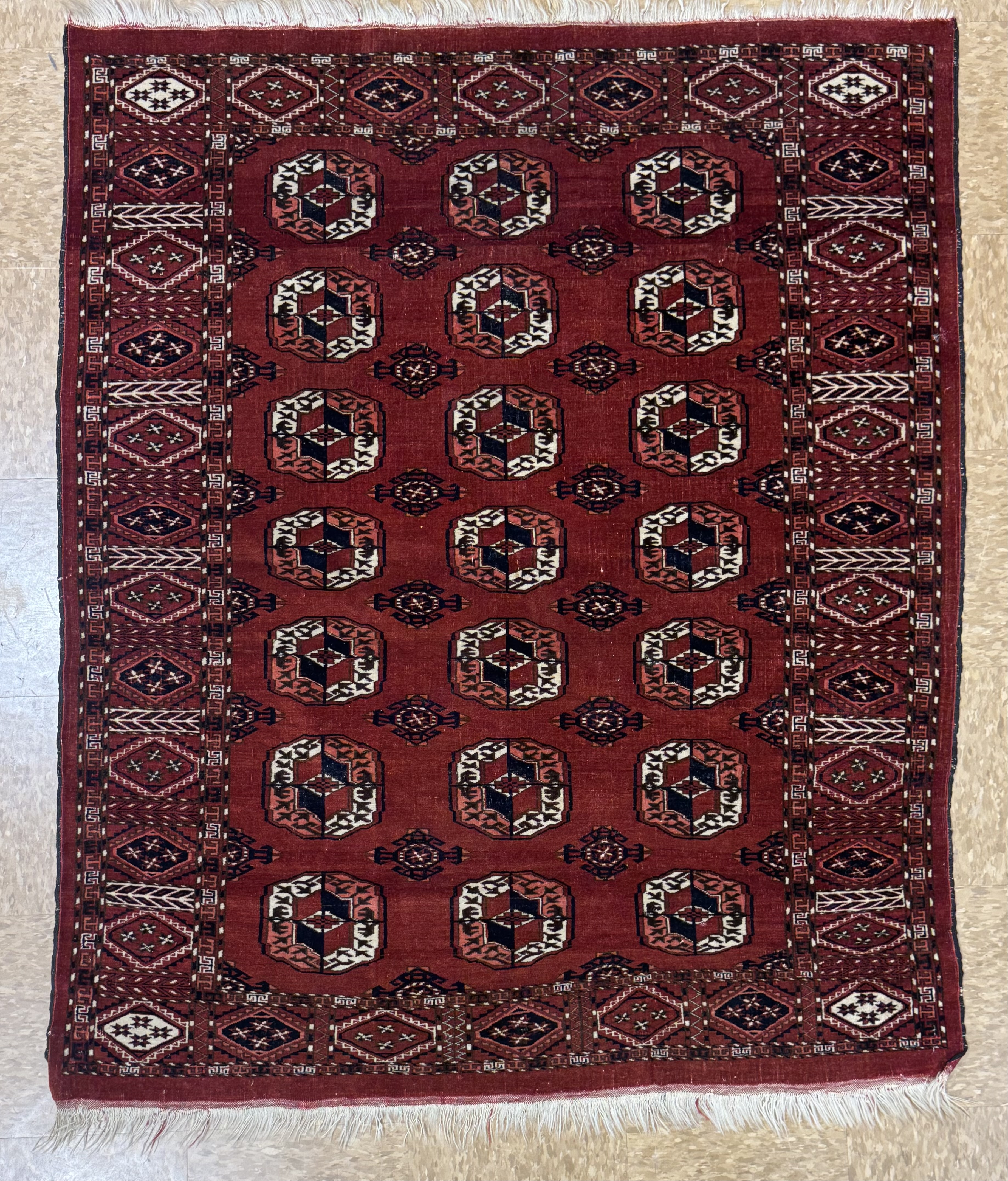Vintage Turkmen Rug